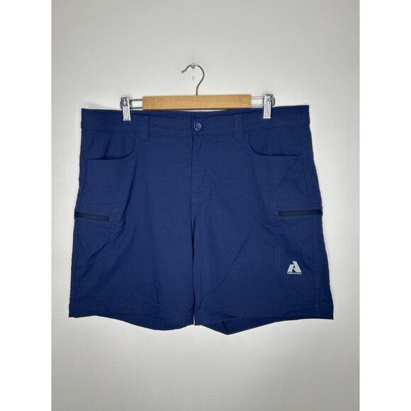 Eddie Bauer Shorts Womens Blue Cargo First Ascent Outdoors Hiking Size 16 - Picture 1 of 10